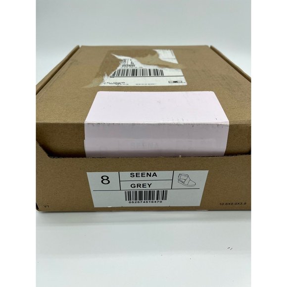 Journee Collection Womens Seena Wedge Booties Gray Straps Ankle Zip 8 New - Picture 11 of 11